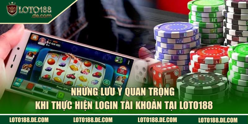 Đăng Nhập Loto188 - Mở Ra Cơ Hội Cá Cược Nhận Thưởng Lớn 3 Những lưu ý quan trọng khi thực hiện login tài khoản tại Loto188