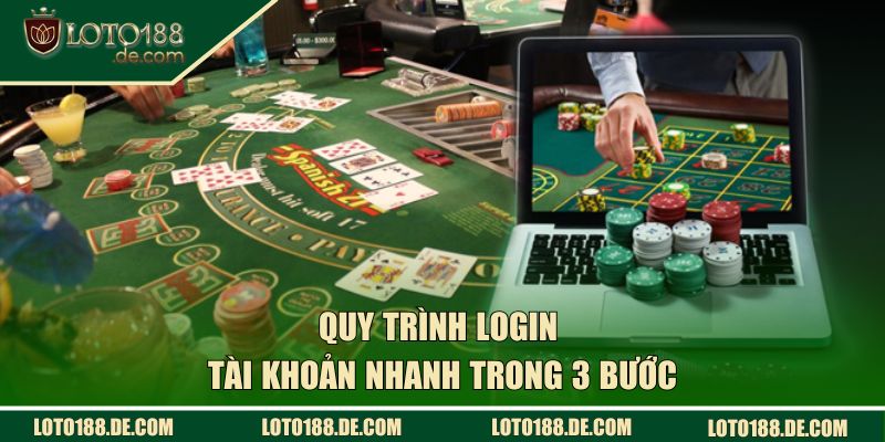 Đăng Nhập Loto188 - Mở Ra Cơ Hội Cá Cược Nhận Thưởng Lớn 2 Quy trình login tài khoản nhanh trong 3 bước